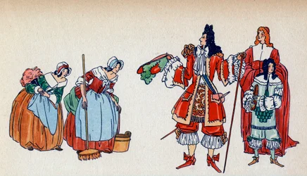 The Politeness of Louis XIV - Illustration by Sylvain Sauvage for the Book 